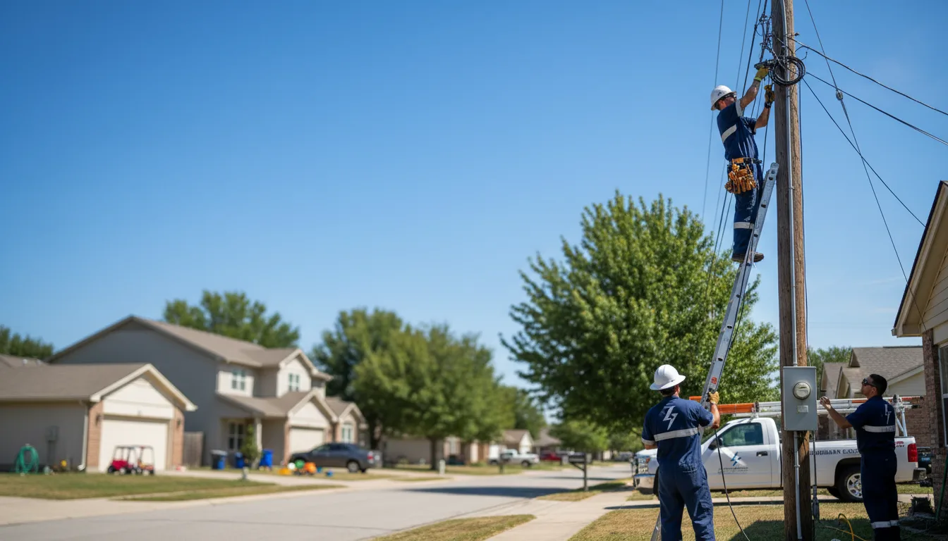 Residential electrician providing installation services in Neola, UT
